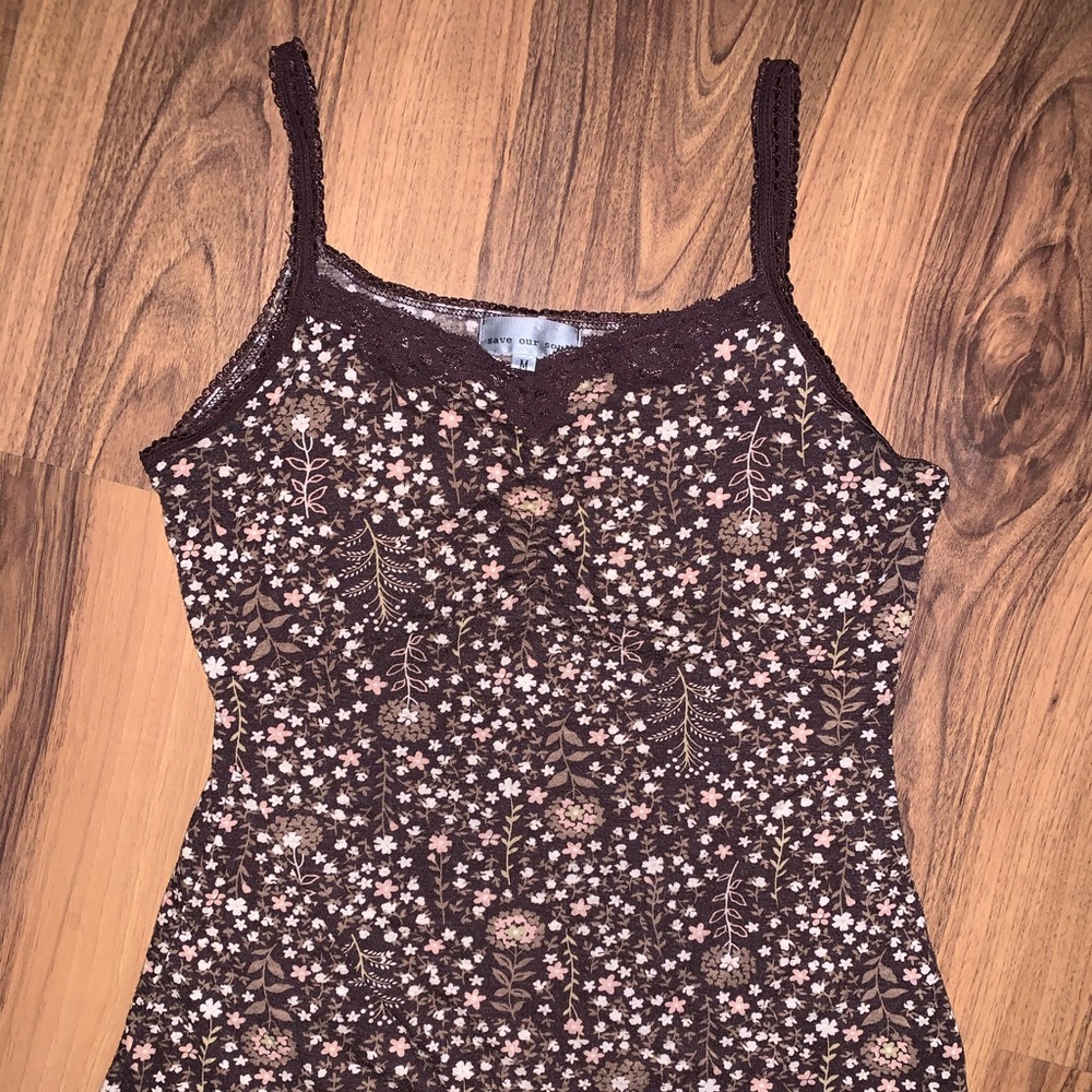 Brown Sleeveless